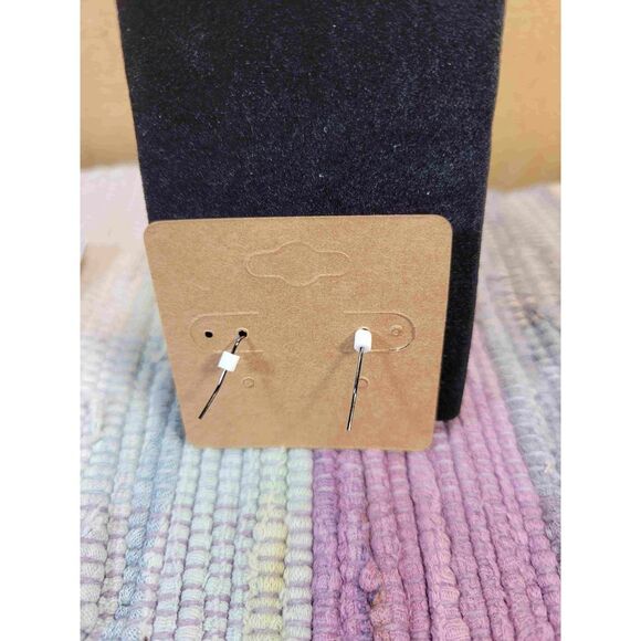 (3 for $15) JoMa Silvertone Peace Earrings- NWT - Picture 4 of 4